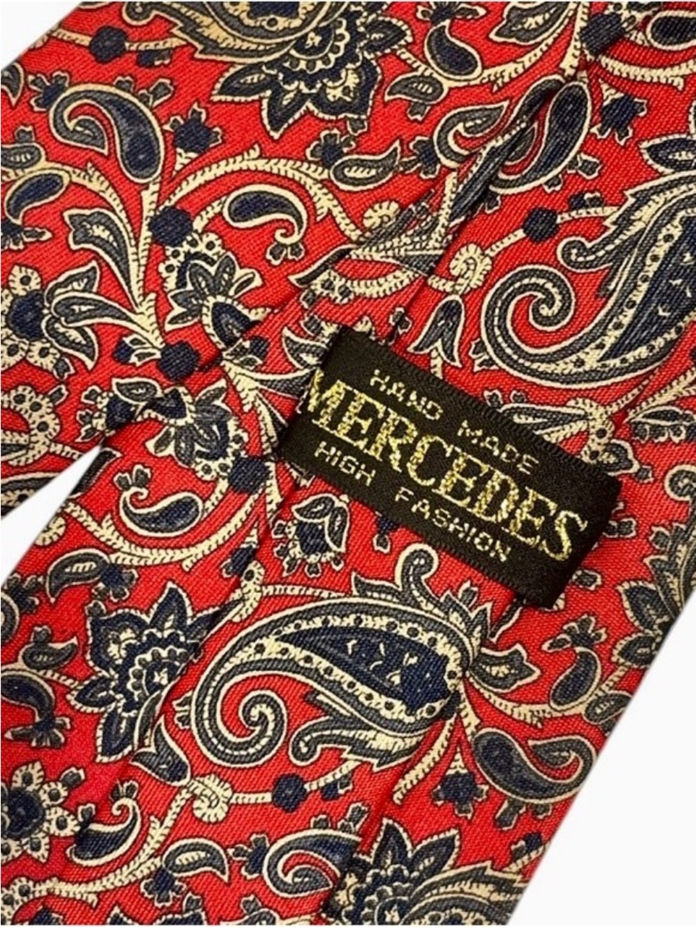 MERCEDES silk vintage tie